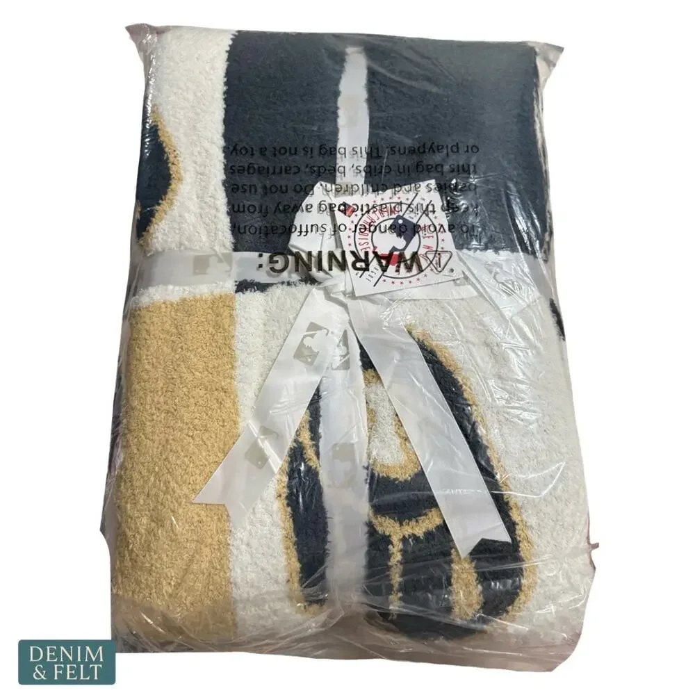 NEW‎ Milwaukee Brewers Buttery Blanket Ombre Check 50x70 MLB Soft Plush Throw